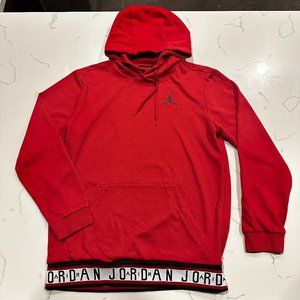 Air Jordan Nike Hoodie Red Size Small Pullover White waist band Jumpman